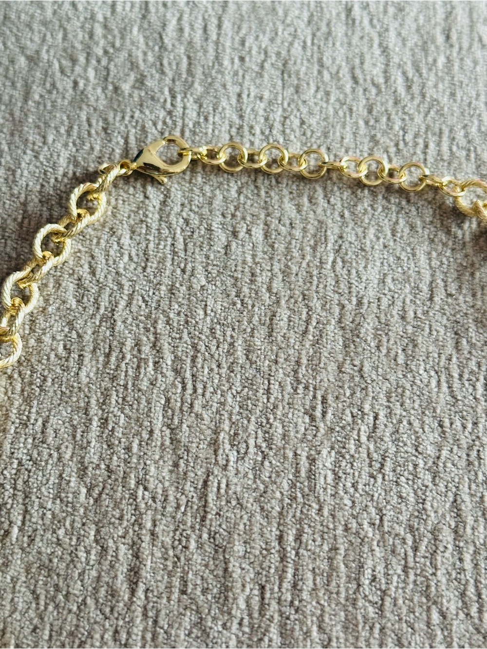 Gold Plated Chain with Lapis Lazuli Flower Pendant - Picture 4 of 4